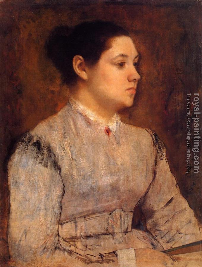 Edgar Degas : Portrait of a Young Woman II